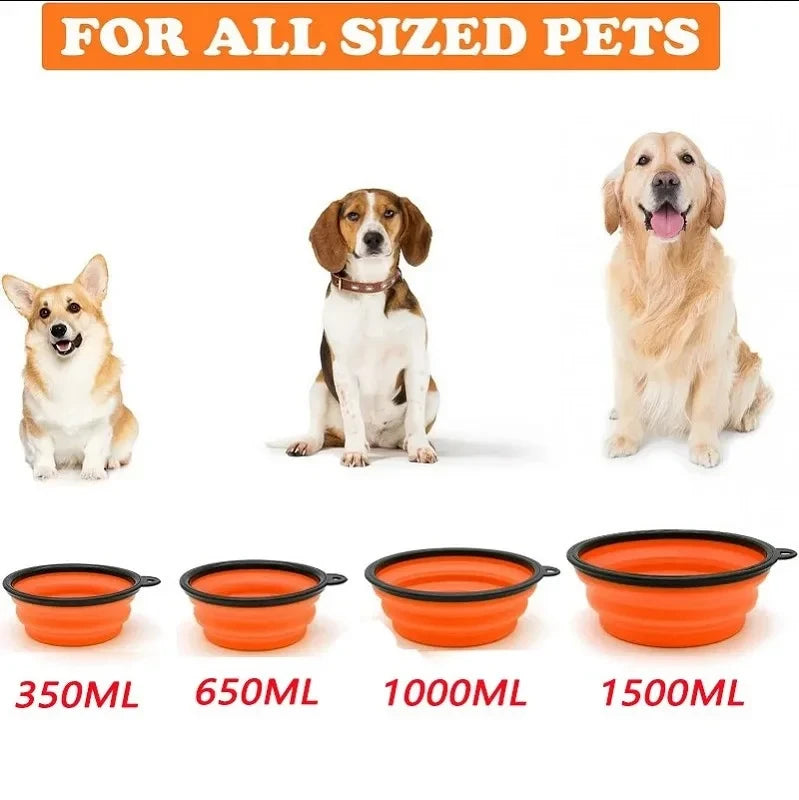 Collapsible Silicone Pet Travel Bowl