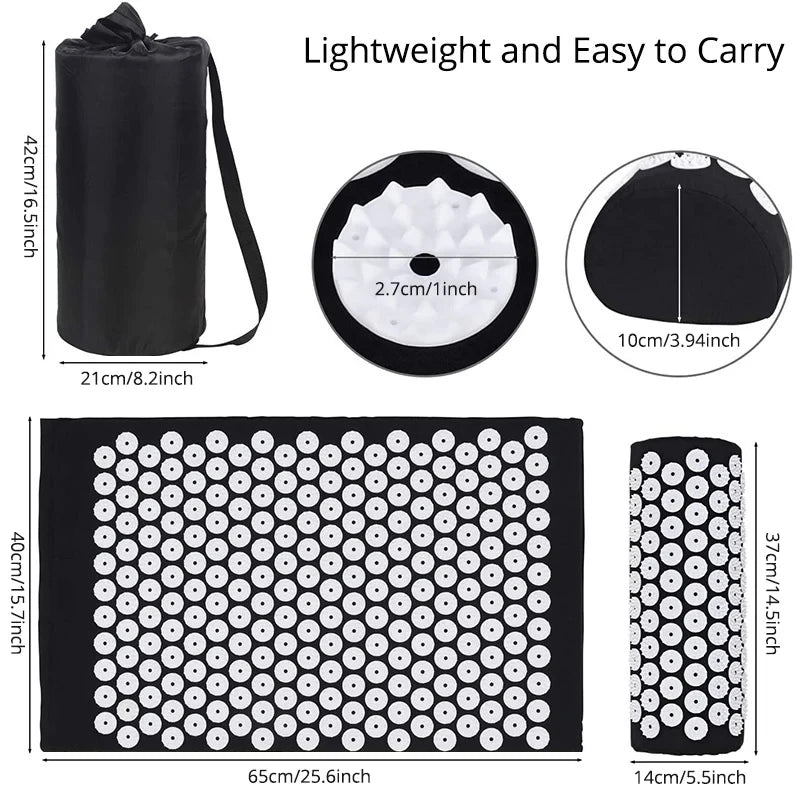 Acupressure Massage Mat And Pillow Set