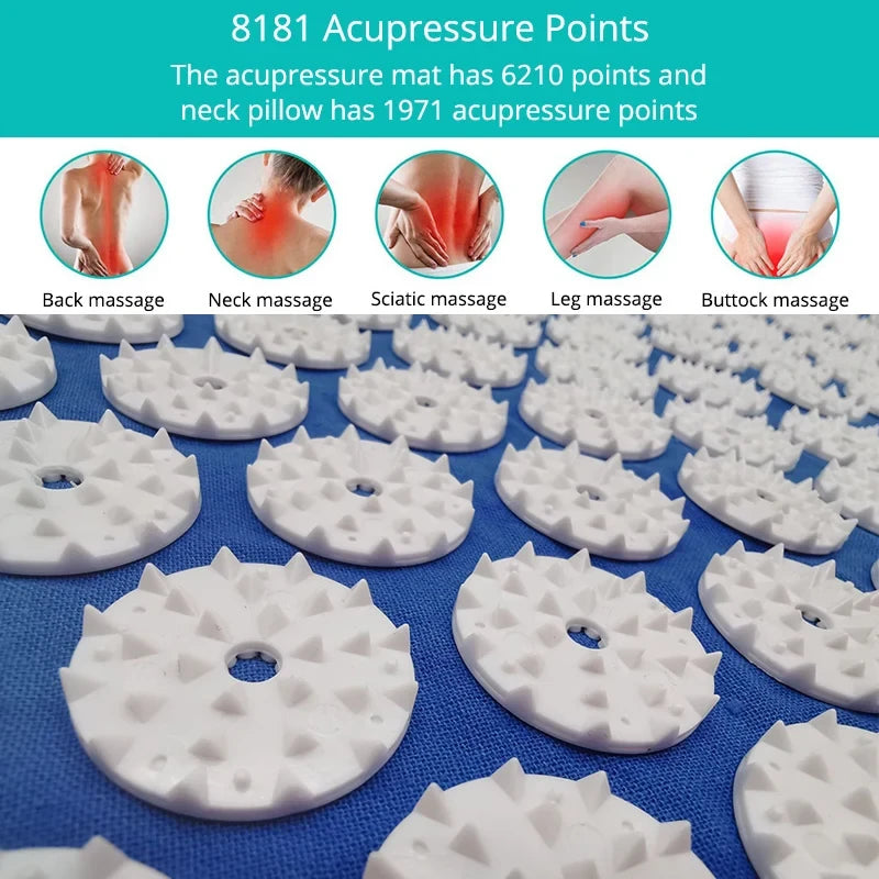 Acupressure Massage Mat And Pillow Set