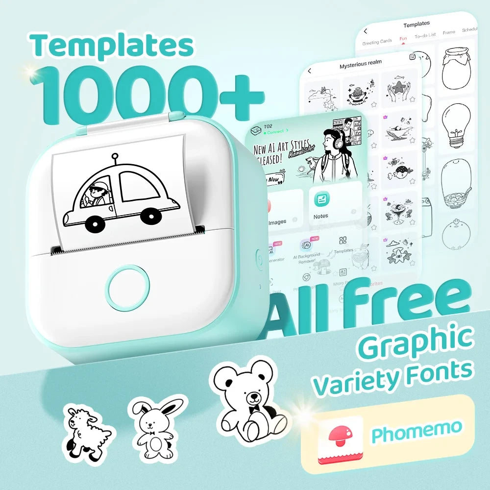 Phomemo T02 Mini Thermal Printer