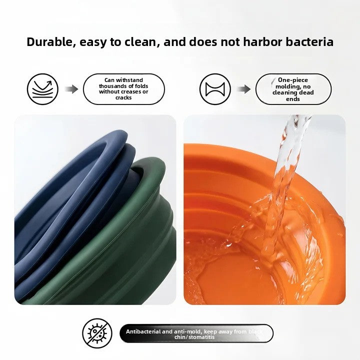 Round Silicone Foldableing Bowl for Pets,Cat Bowl and Dog Bowl